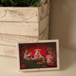 Target Dogs Playing Poker Cards NEW Collectible Bullseye the Dog